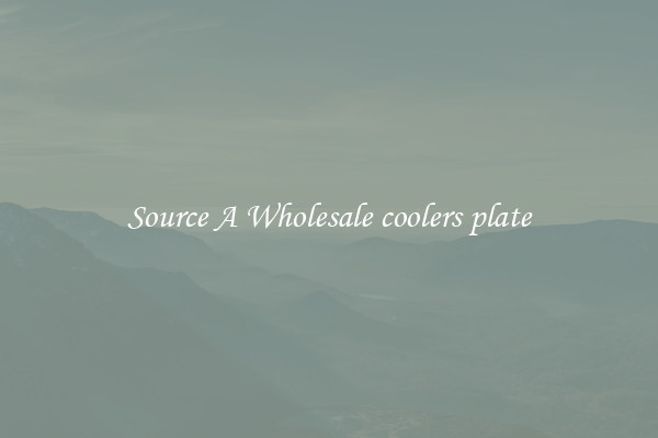 Source A Wholesale coolers plate
