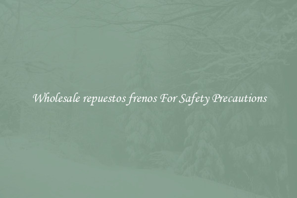 Wholesale repuestos frenos For Safety Precautions