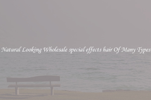 Natural Looking Wholesale special effects hair Of Many Types