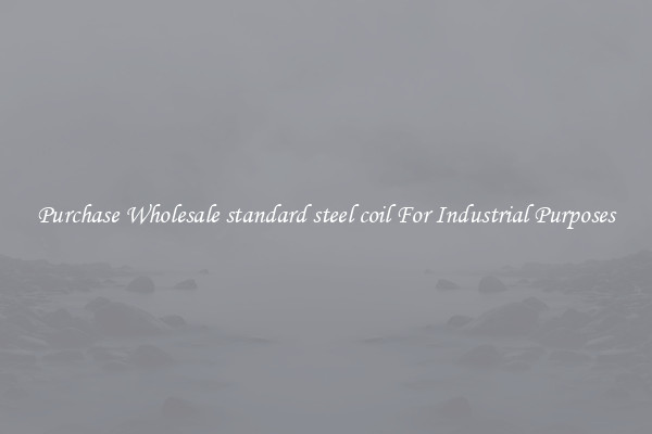 Purchase Wholesale standard steel coil For Industrial Purposes