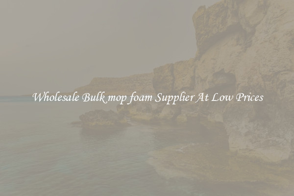 Wholesale Bulk mop foam Supplier At Low Prices