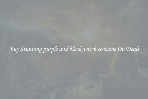 Buy Stunning purple and black witch costume On Deals