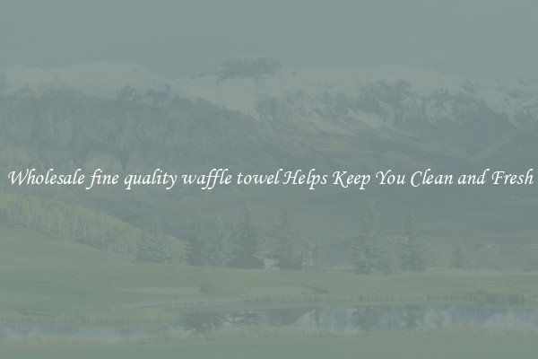 Wholesale fine quality waffle towel Helps Keep You Clean and Fresh