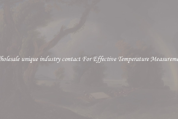 Wholesale unique industry contact For Effective Temperature Measurement