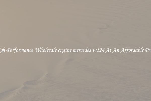 High-Performance Wholesale engine mercedes w124 At An Affordable Price 