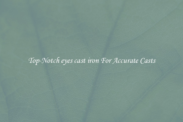 Top-Notch eyes cast iron For Accurate Casts