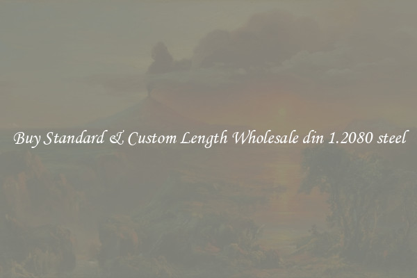 Buy Standard & Custom Length Wholesale din 1.2080 steel