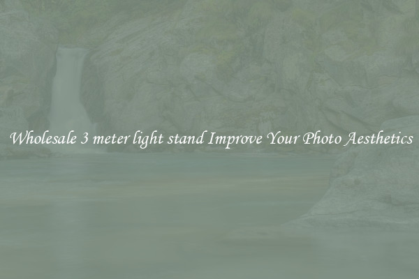 Wholesale 3 meter light stand Improve Your Photo Aesthetics