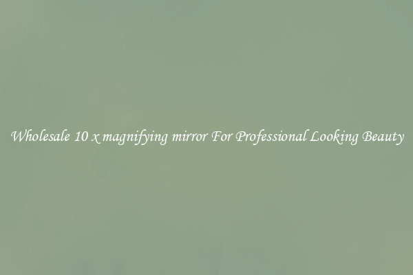 Wholesale 10 x magnifying mirror For Professional Looking Beauty